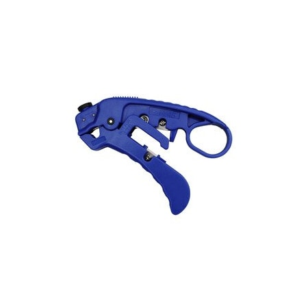 Cable Wholesale Adjustable Cat 7/6a/6/5e UTP/STP Stripper, Blue. S45-S01BL